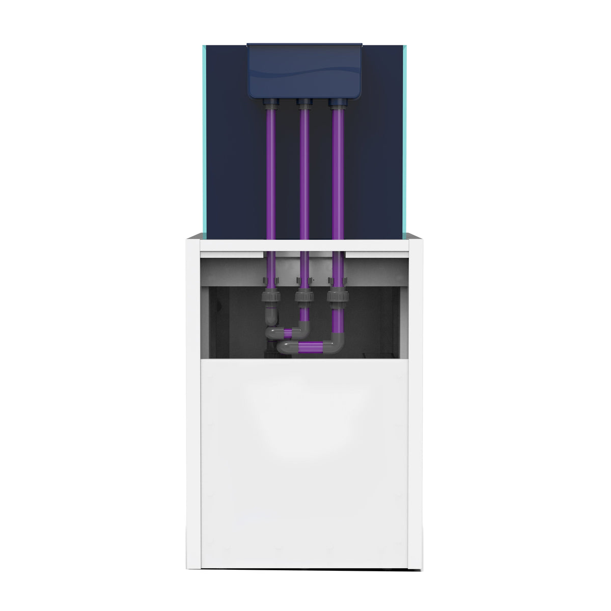 NYOS OPUS G2 200 Pro-Line with White Cabinet (Aquarium, Plumbing, Sump & Stand Kit)