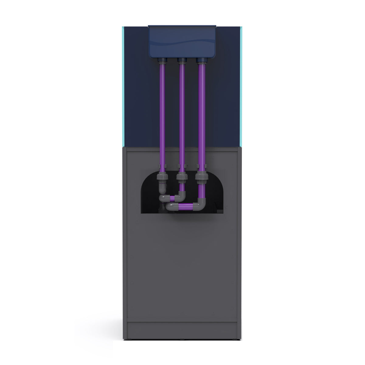 NYOS OPUS G2 200 Slim-Line with Grey Cabinet (Aquarium, Plumbing, Sump & Stand Kit)