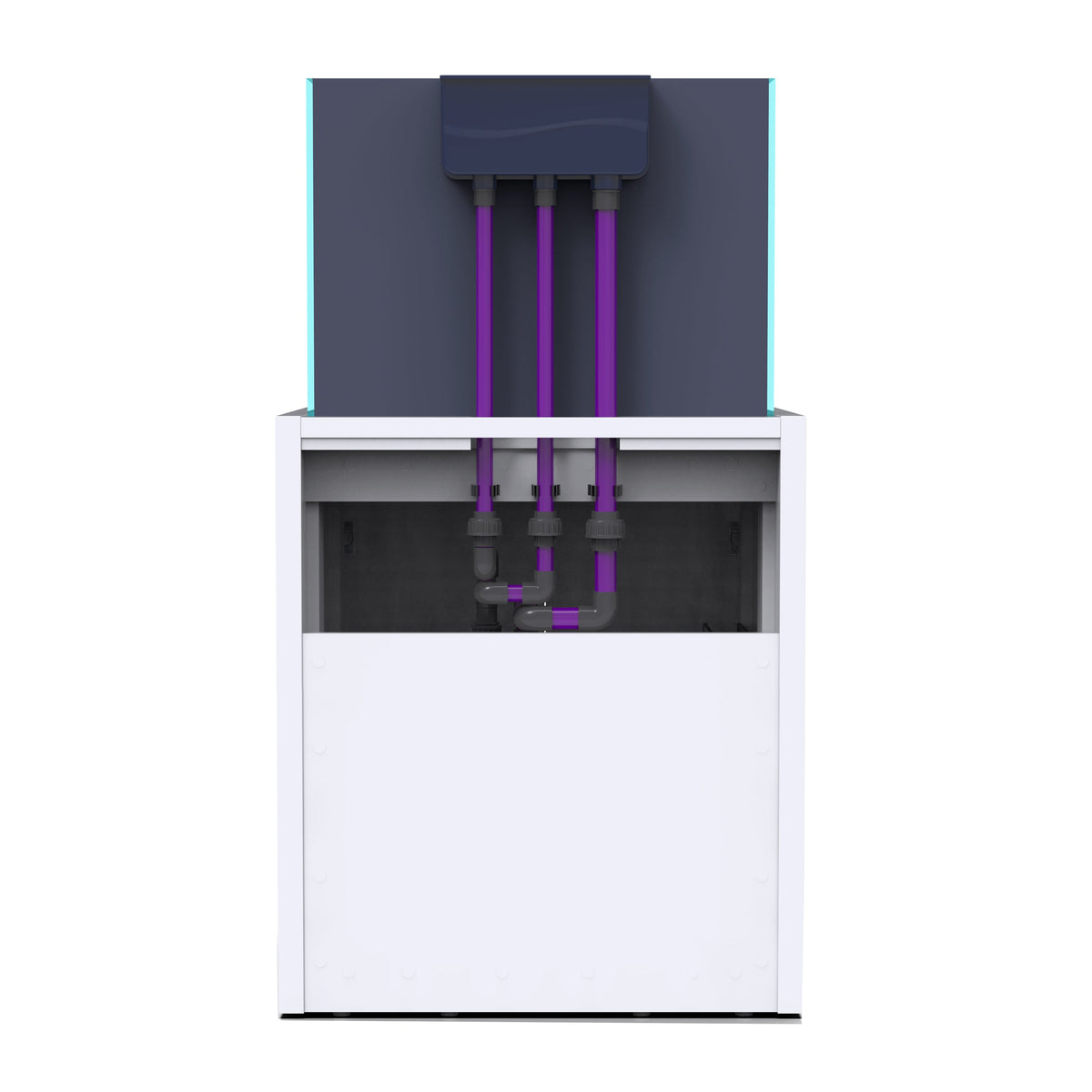NYOS OPUS G2 250 Pro-Line with White Cabinet (Aquarium, Plumbing, Sump & Stand Kit)