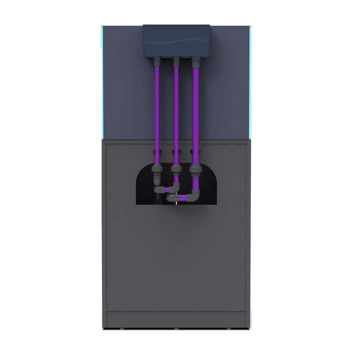 NYOS OPUS G2 250 Slim-Line with Grey Cabinet (Aquarium, Plumbing, Sump & Stand Kit)