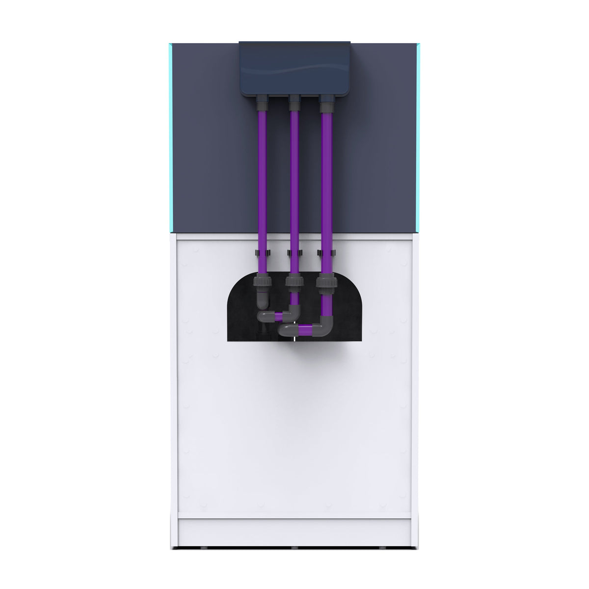 NYOS OPUS G2 250 Slim-Line with White Cabinet (Aquarium, Plumbing, Sump & Stand Kit)