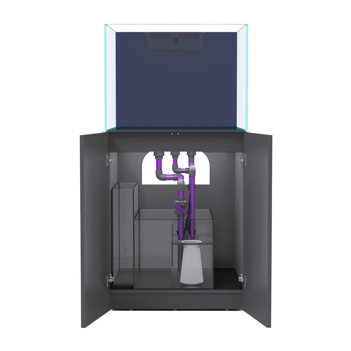 NYOS OPUS G2 250 Slim-Line with Grey Cabinet (Aquarium, Plumbing, Sump & Stand Kit)